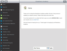 Tablet Screenshot of kinderberryacademy.com